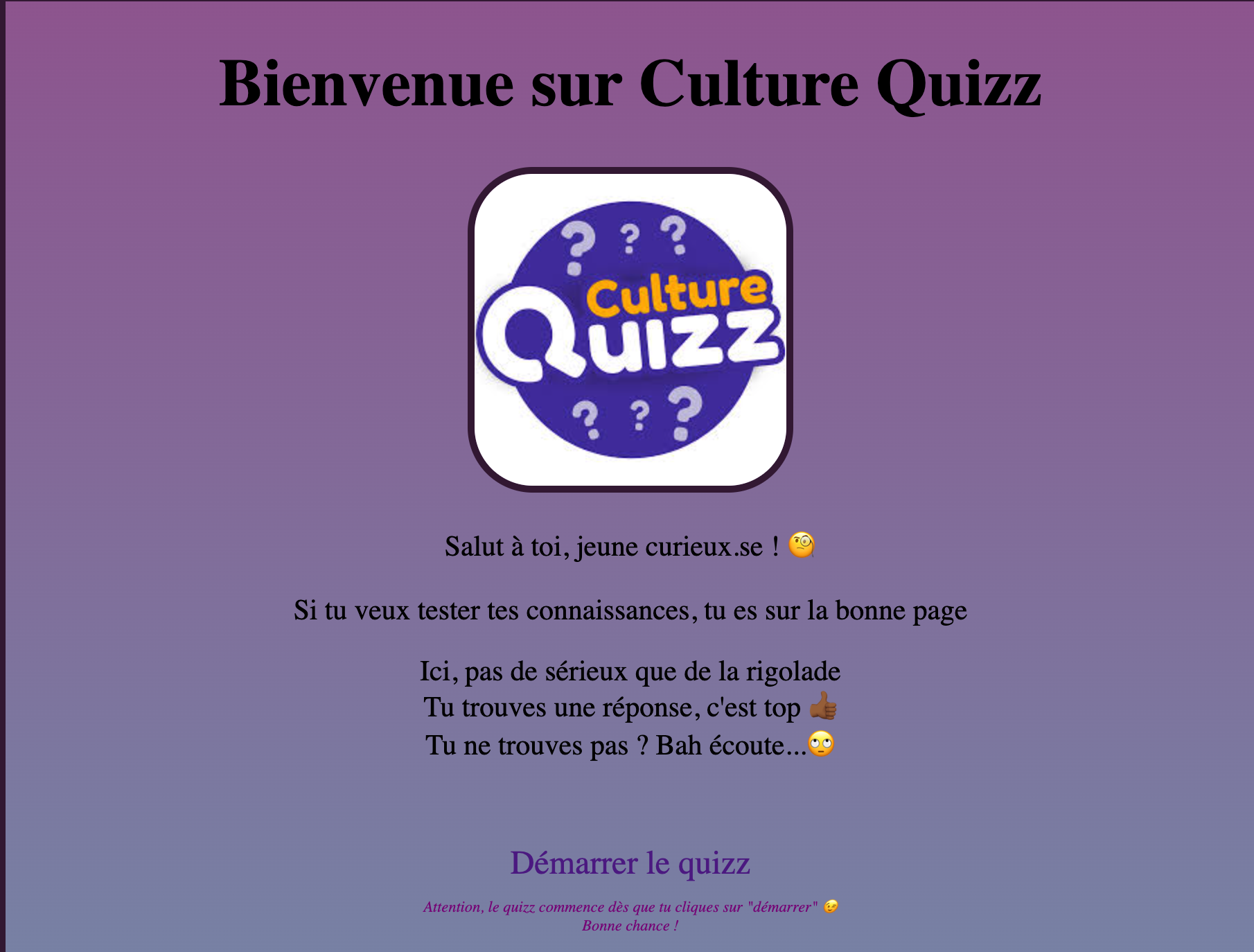 Culture Quizz